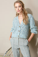 Strickjacke mit Mohair