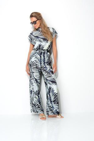 Bluse mit Print | Palm leaves