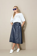 Vegan leather skirt