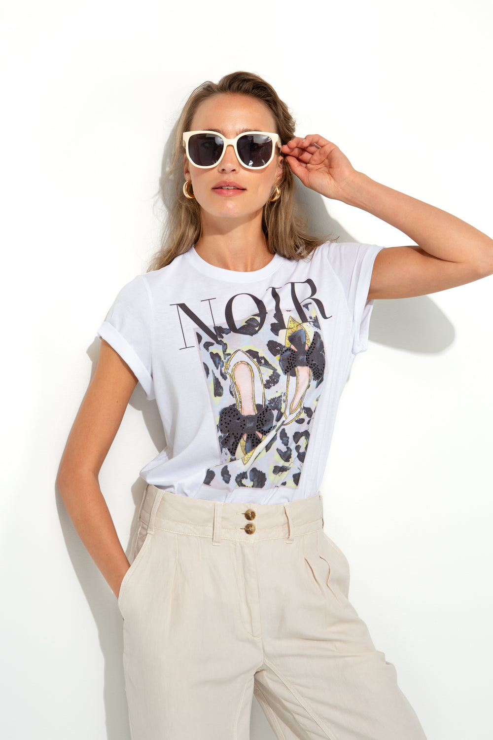 T-Shirt mit Placementprint | Leo Shoes