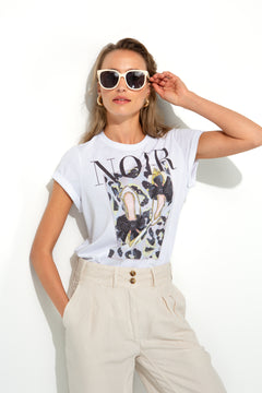 T-Shirt mit Placementprint | Leo Shoes