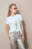 T-Shirt mit Placement Print
