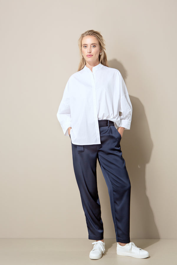 Bluse in Cotton Stretch