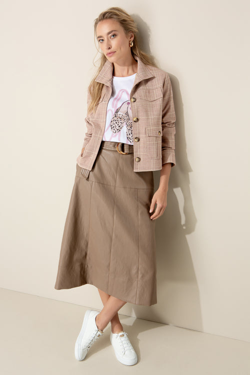 Vegan leather skirt