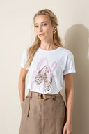 T-Shirt mit Placement Print