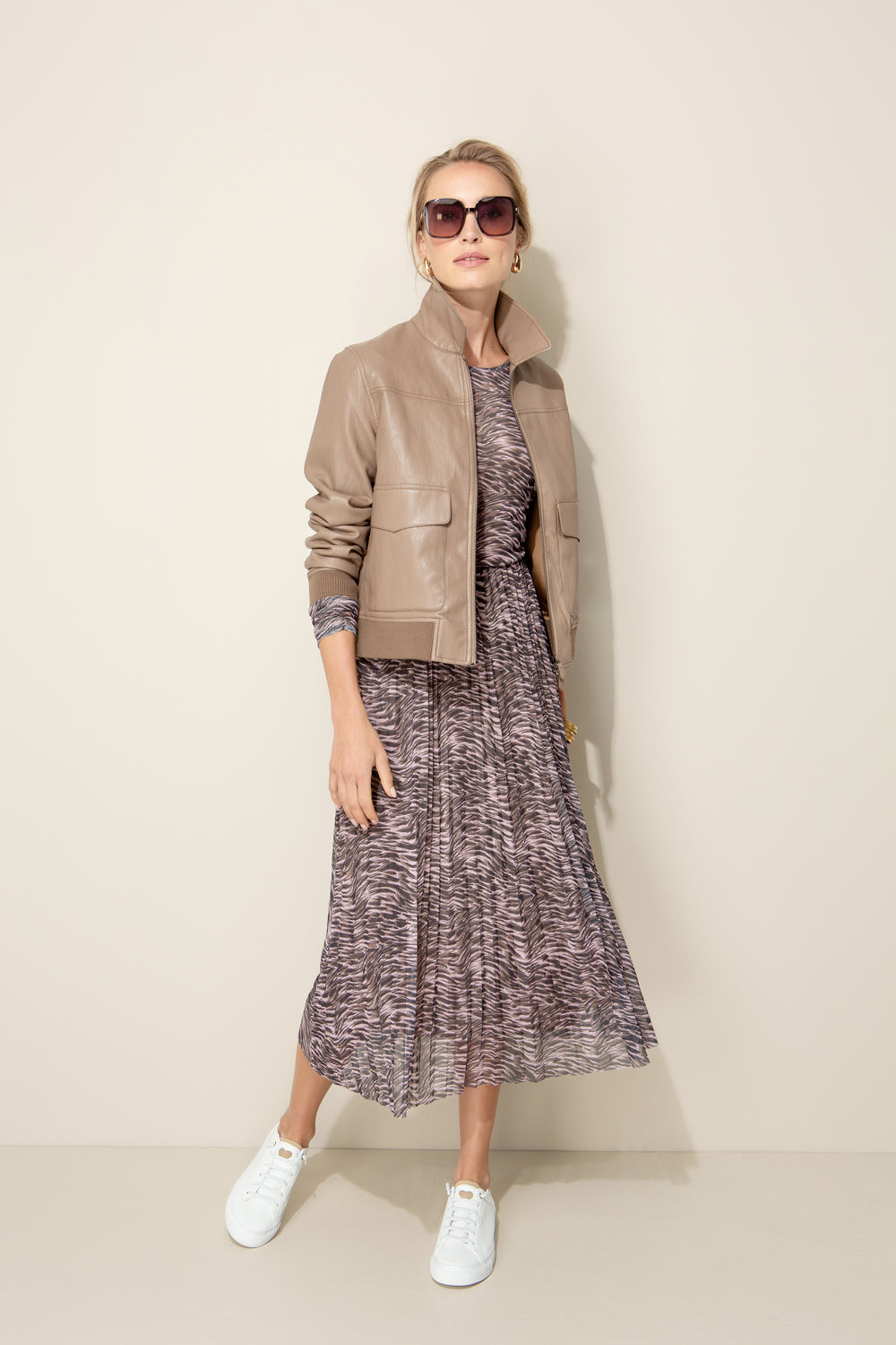Jacke in veganem Leder