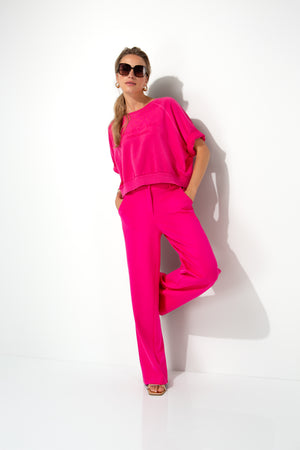 Sweatshirt in Garment Dye | Pink