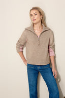 Knitted sweater with merino wool