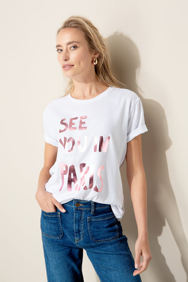 T-Shirt mit Placement Print