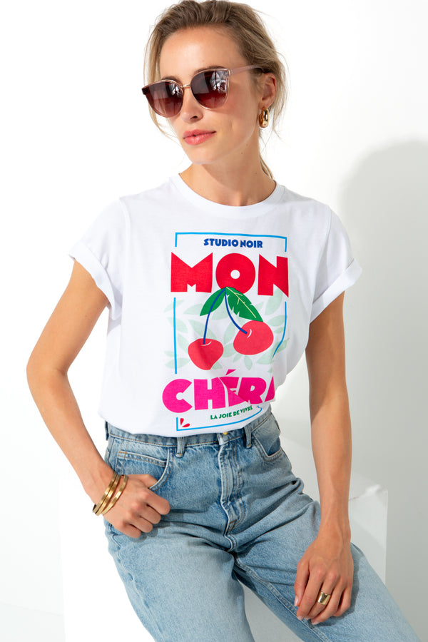 T-shirt with placement print | Mon cheri