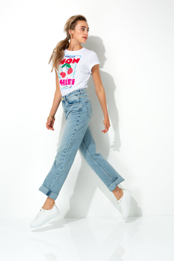 T-shirt with placement print | Mon cheri